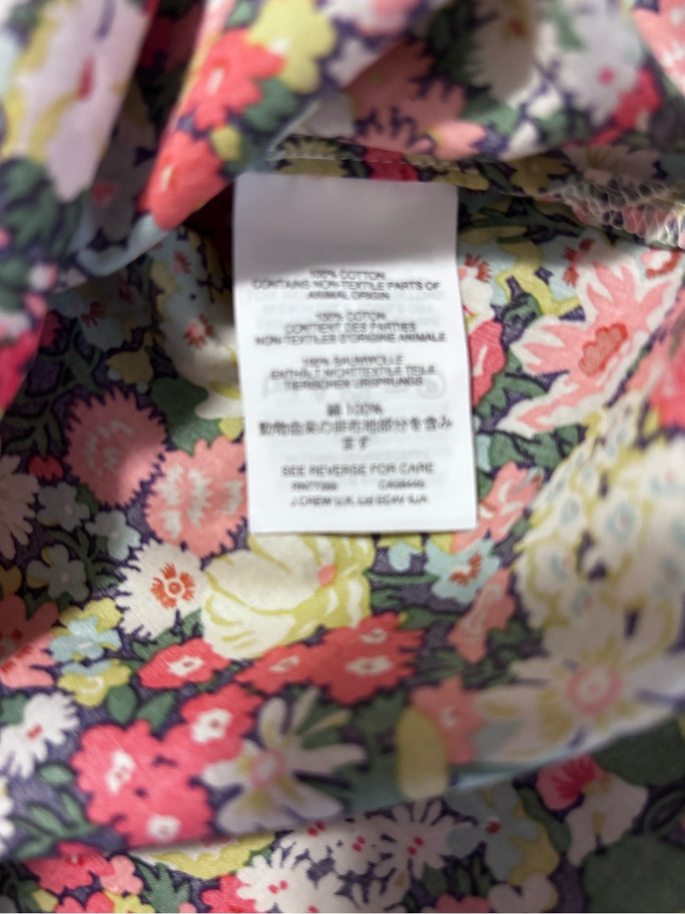 J Crew Liberty Thorpe Floral Ruffle Tank Top Cotton V Keyhole Cottage Sz 2 - Picture 6 of 9